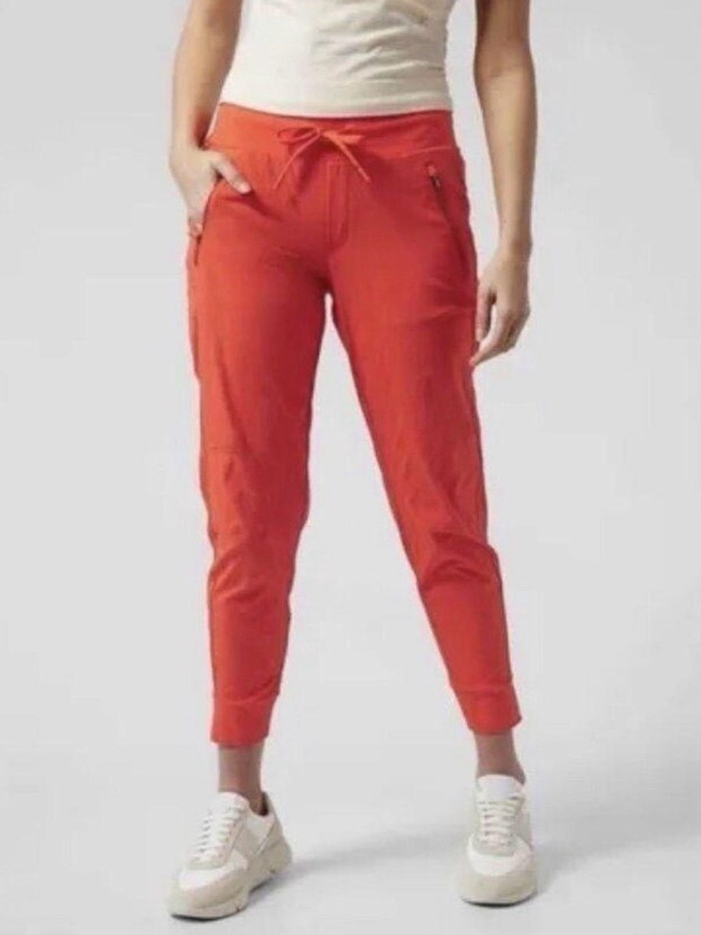 Athleta Women's Trekkie North Jogger in Vibrant Orange Size 6